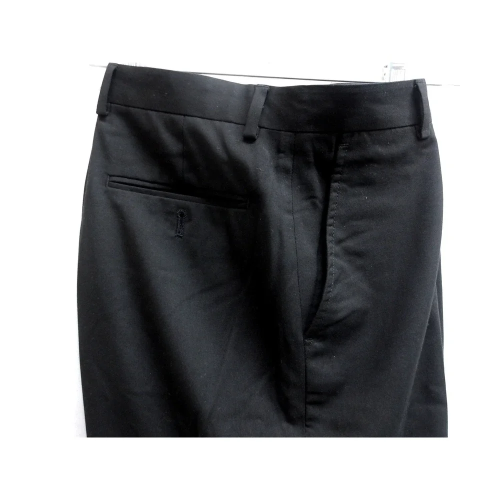 Jos A Bank Mens Black Dress Pants Size 34x30 Flat Front Tailored Fit‎ /#26143 - Picture 3 of 6